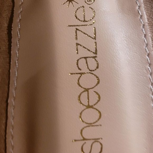 New in Box Shoe Dazzle Tonya boho block faux-suede heel - Picture 10 of 14